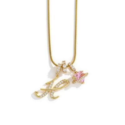 Elegant halsband med hjärtformat hänge