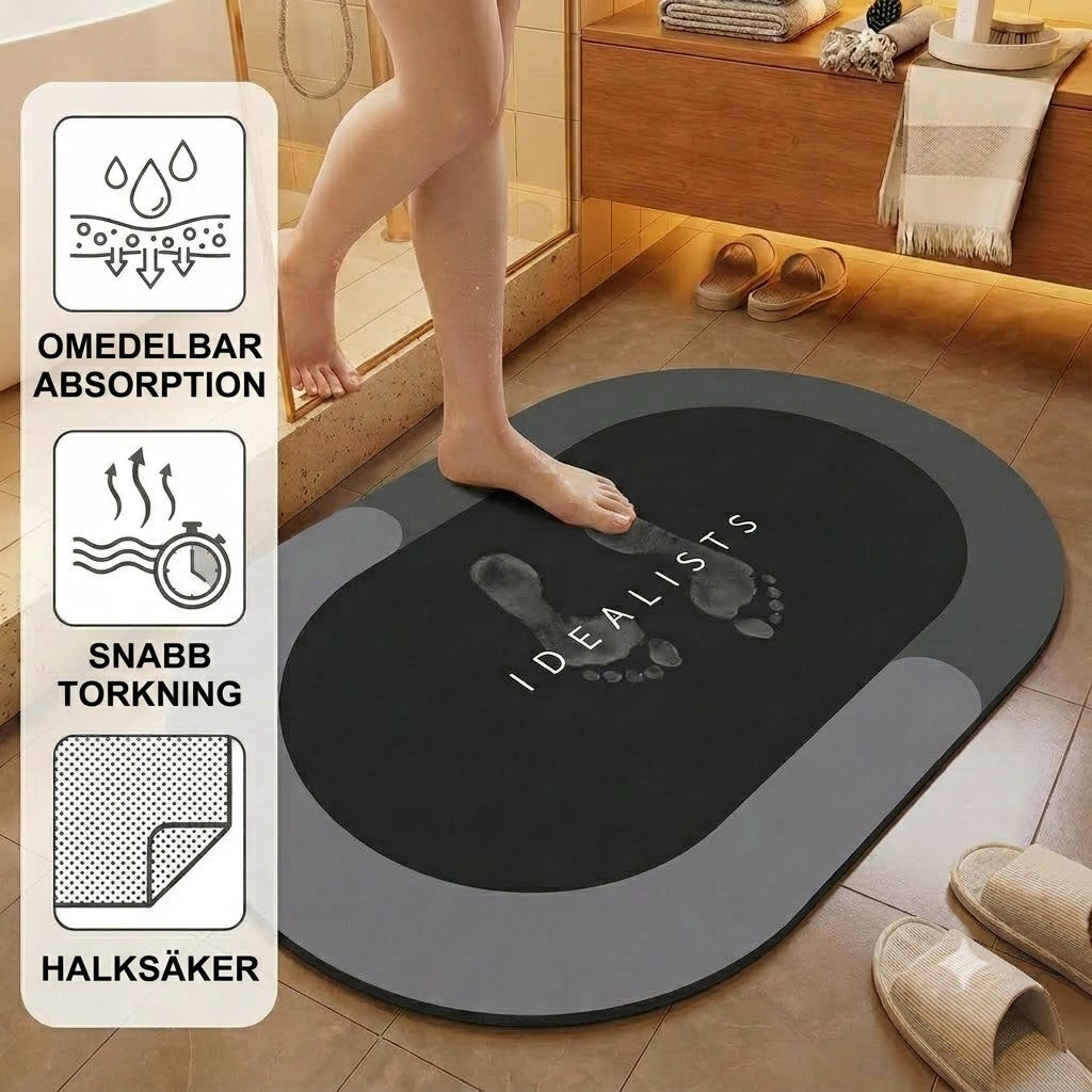 Snabbtorkande badmatta