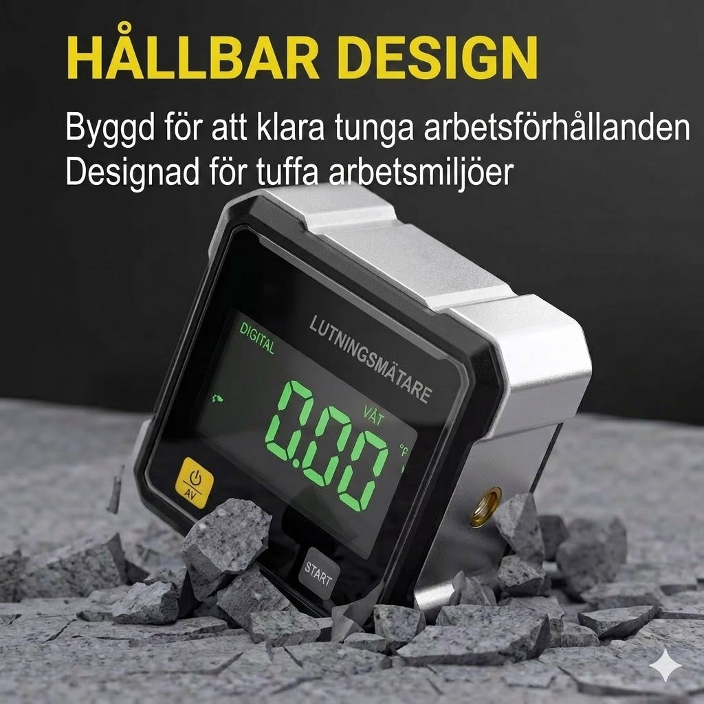 Digital lasergoniometer med magnet