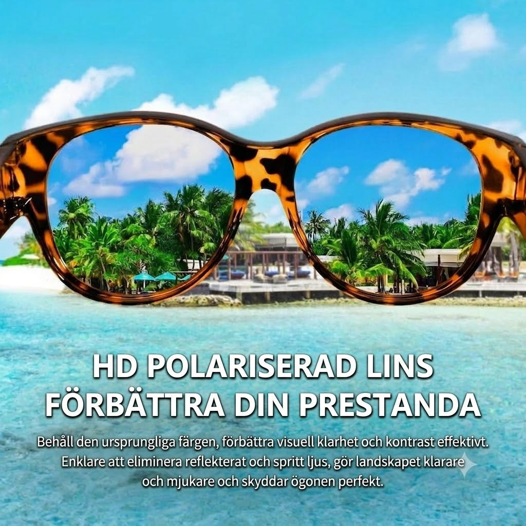 🕶 Nya oversize cat eye-solglasögon – Polariserade linser & UV400-skydd