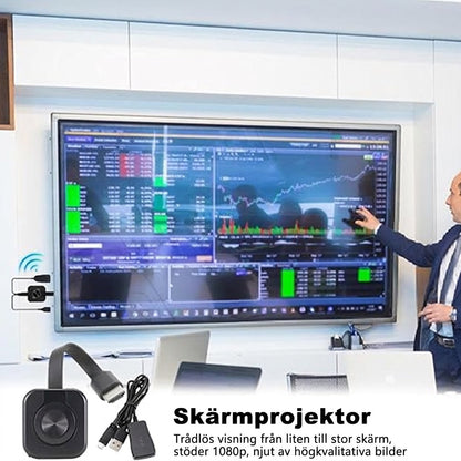 📺 Trådlös HDMI-skärmadapter – Omvandlare för skärmspegling