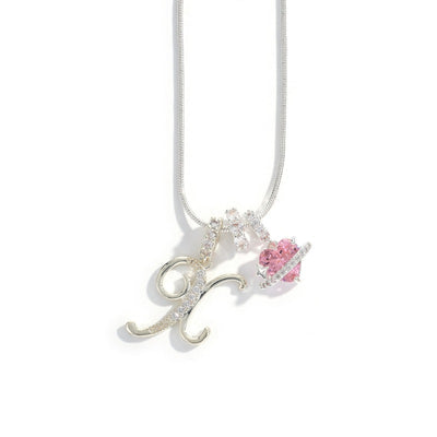 Elegant halsband med hjärtformat hänge