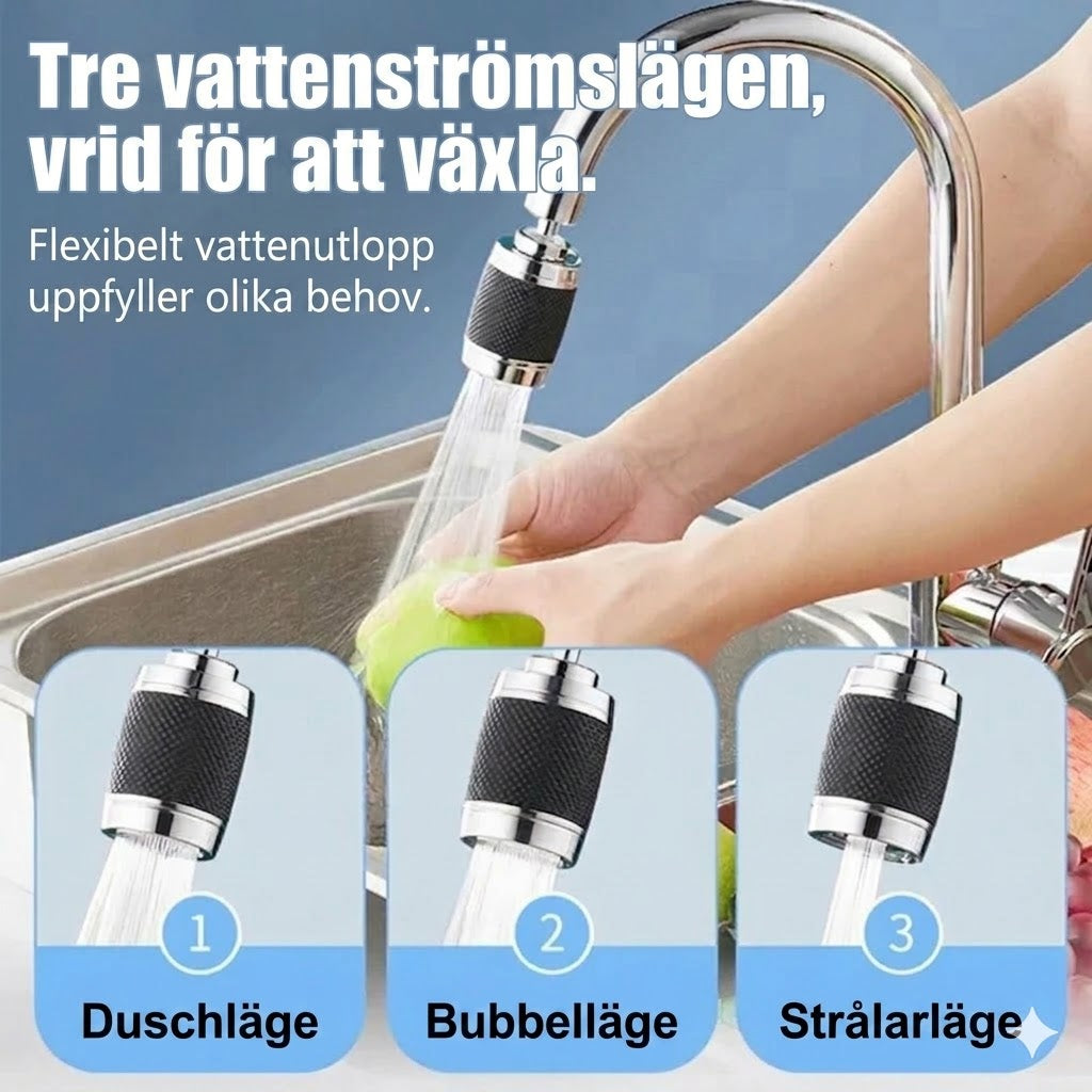 Kompakt vattenfilter för kran – Snabbinstallation kranfilter (Köp en, få en gratis)