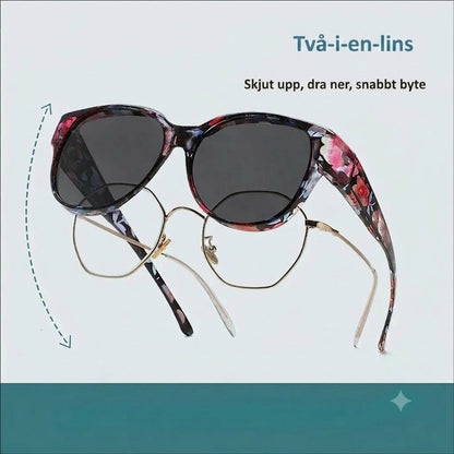 🕶 Nya oversize cat eye-solglasögon – Polariserade linser & UV400-skydd