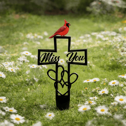 🐦💖 Minnesplakett i metall för kyrkogård ✝️
