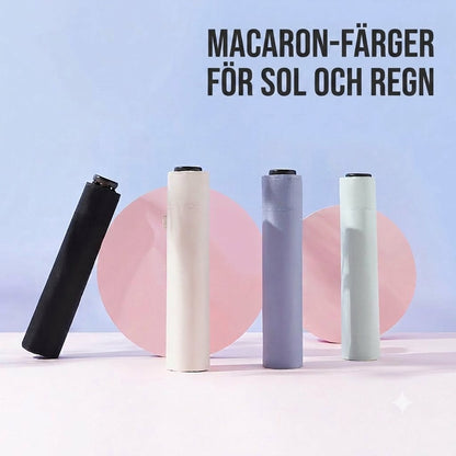 Ultralätt kolfiberparaply – UV-skydd (svart beläggning), sol- och regnskydd ☂️