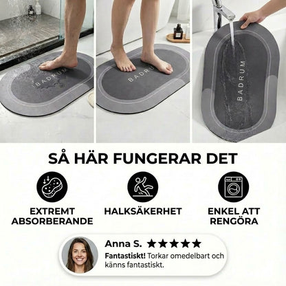 Snabbtorkande badmatta