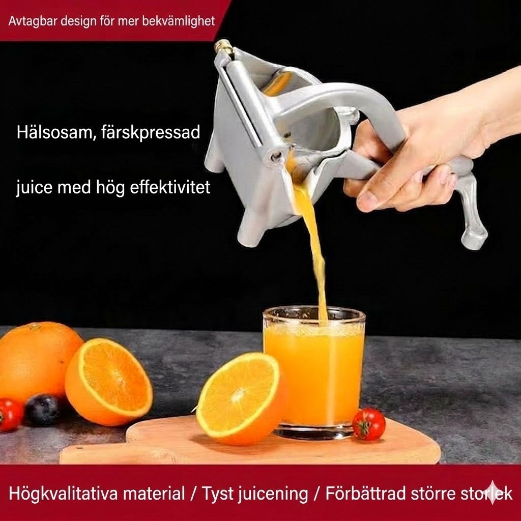 Manuell juicepress med hävarm för citrusfrukter