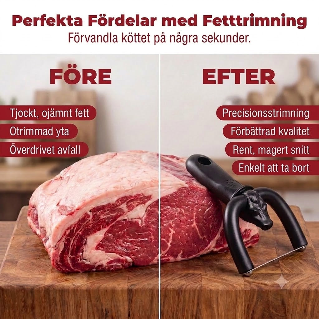 Handhållen fettrimmer / fettskärare för nöt- och fläskkött
