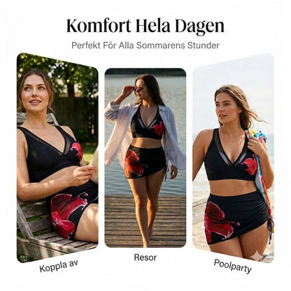👙🌊 Fiskformad knytbikini – med dragsko för den ultimata sommarkänslan