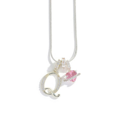 Elegant halsband med hjärtformat hänge