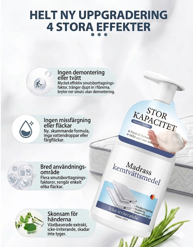 Fläckborttagningsspray för madrasser - 300 ml