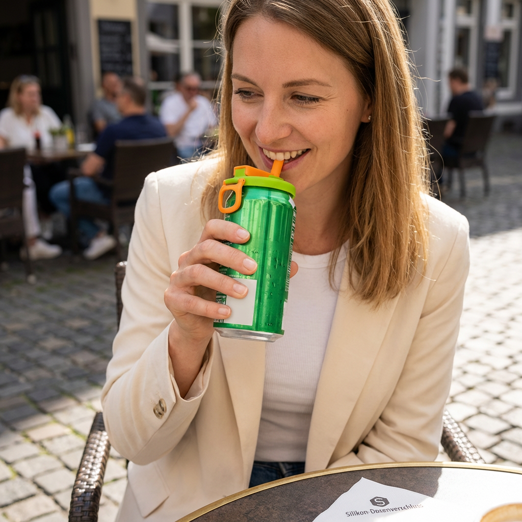 2-i-1 återanvändbart sugrörsskydd i silikon – Läcksäkert, bärbart dricklock (2-pack)
