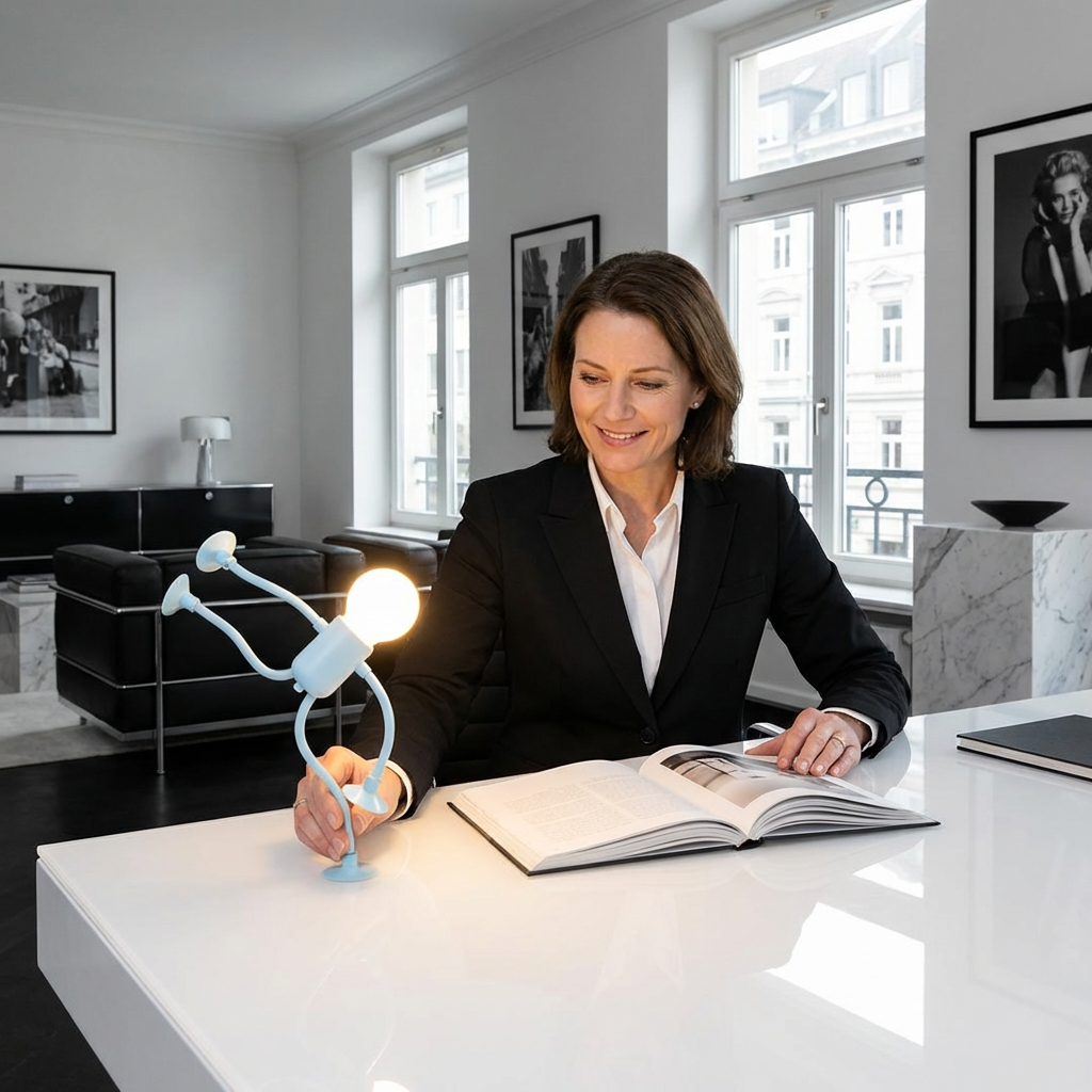 LED-lampa med sugpropp — rolig design, med utbytbara sugproppar, kan användas för dekoration.