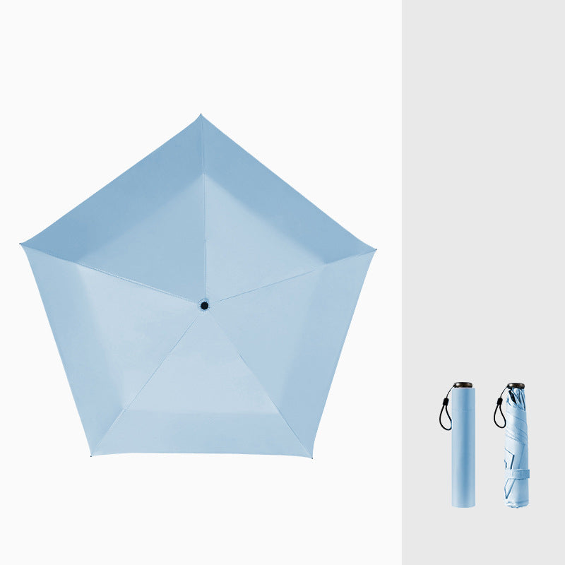 Ultralätt kolfiberparaply – UV-skydd (svart beläggning), sol- och regnskydd ☂️