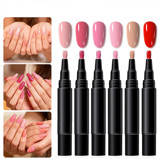 SalonPen – 3-i-1 nagelpenna (med UV-lampa) – 6-pack