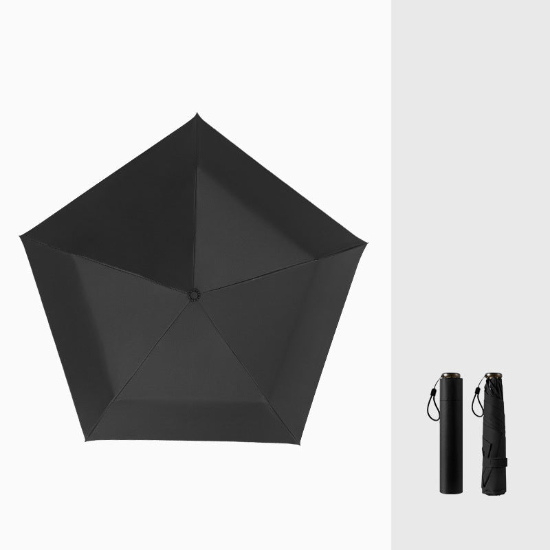 Ultralätt kolfiberparaply – UV-skydd (svart beläggning), sol- och regnskydd ☂️