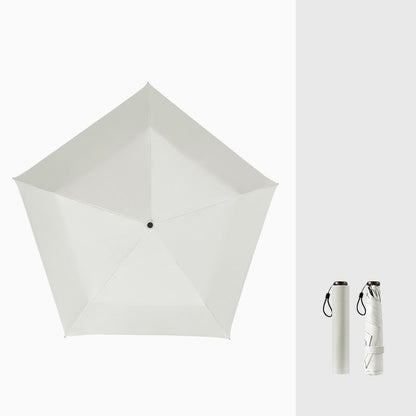 Ultralätt kolfiberparaply – UV-skydd (svart beläggning), sol- och regnskydd ☂️