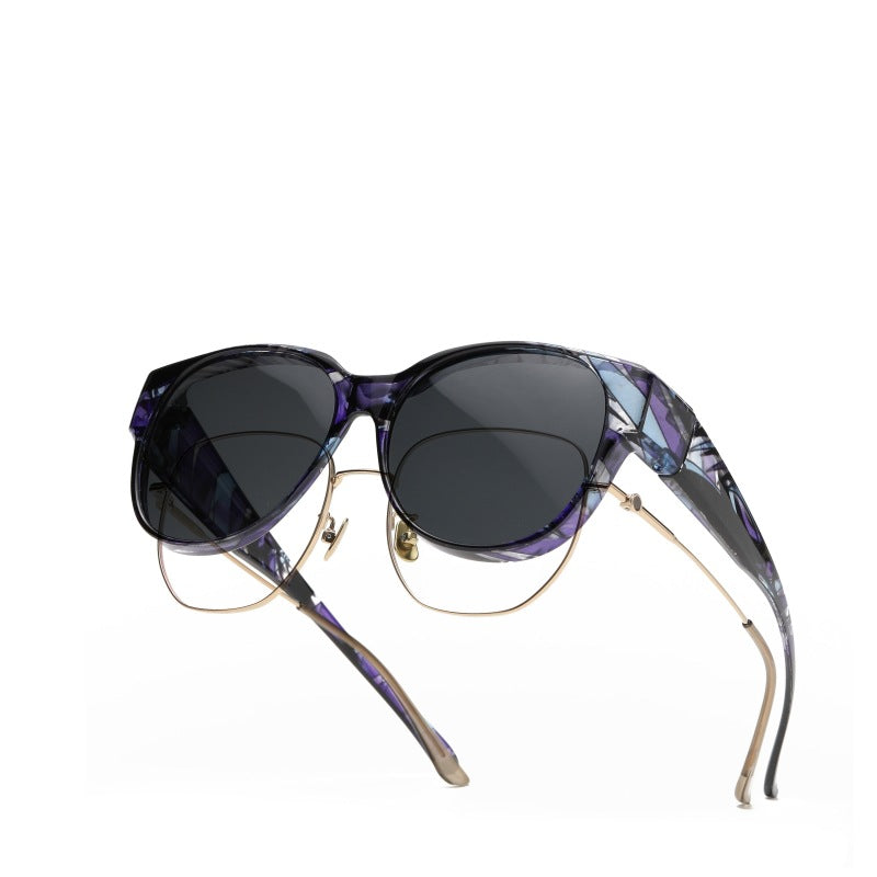 🕶 Nya oversize cat eye-solglasögon – Polariserade linser & UV400-skydd