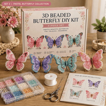 🦋 Pärlor och hantverk: Fjäril