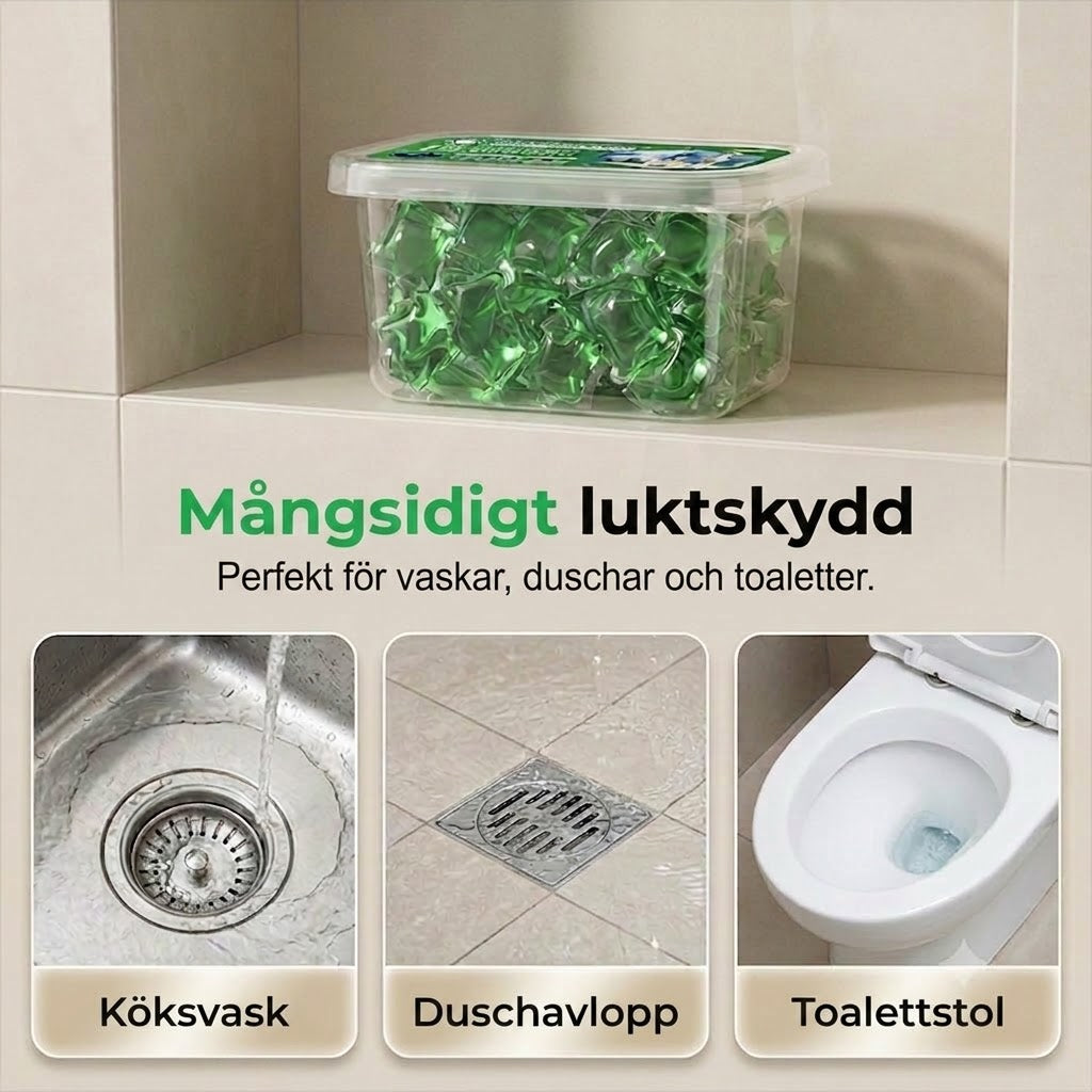 Avloppsrens- och luktborttagningstabletter
