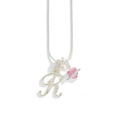 Elegant halsband med hjärtformat hänge