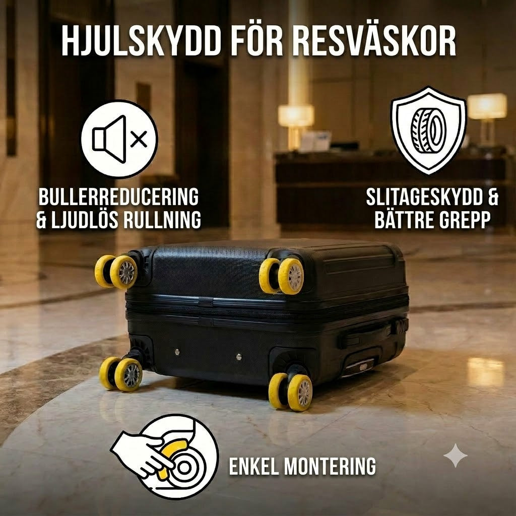 Hjulskydd för resväska