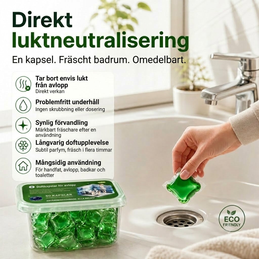 Avloppsrens- och luktborttagningstabletter