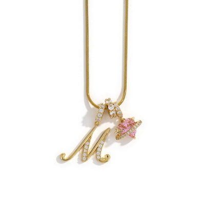 Elegant halsband med hjärtformat hänge
