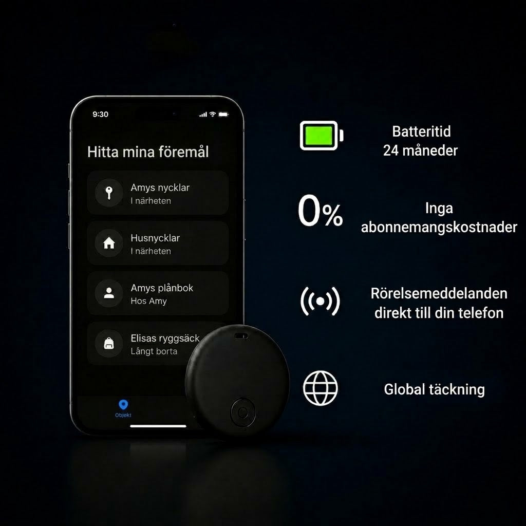 GP90 – Exakt GPS-spårare utan abonnemang (Android/iOS)