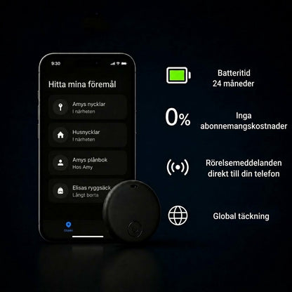 GP90 – Exakt GPS-spårare utan abonnemang (Android/iOS)