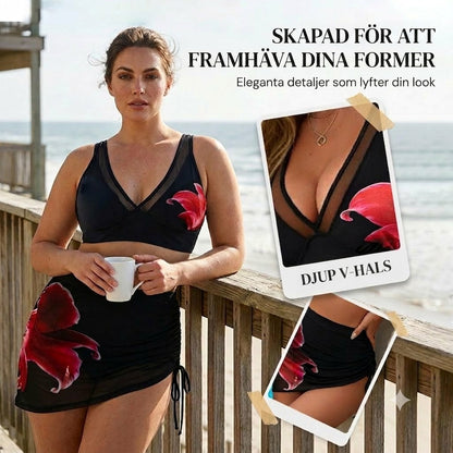 👙🌊 Fiskformad knytbikini – med dragsko för den ultimata sommarkänslan