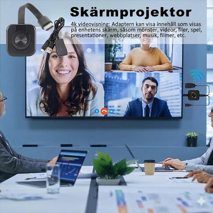 📺 Trådlös HDMI-skärmadapter – Omvandlare för skärmspegling