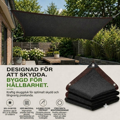 SunChill™ | Högkvalitativ skuggduk av högdensitetspolyeten, ger svalkande skugga och UV-skydd.