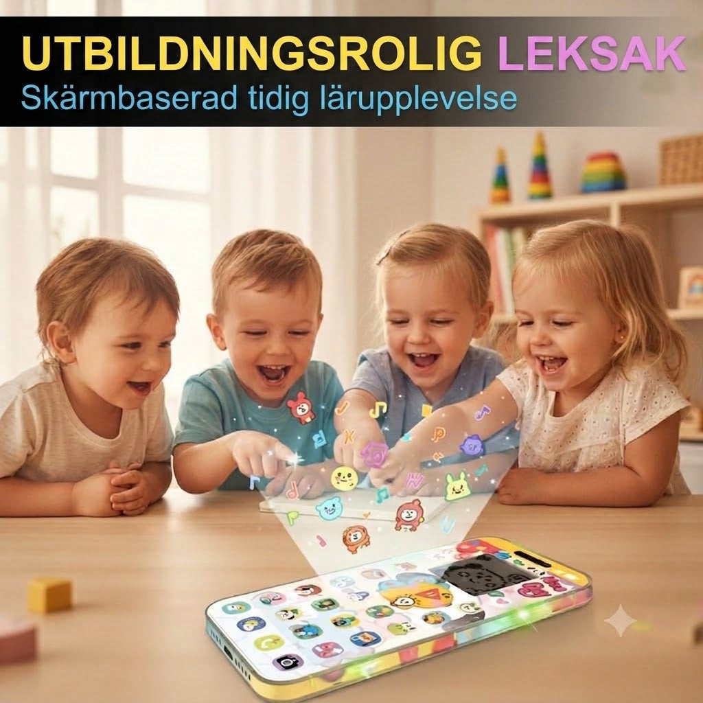 🔥📢 50 % rabatt 📱 Pedagogisk smartphone för barn | Lärande genom lek, ögonvänlig design – det ideala valet för lärande ✨👶