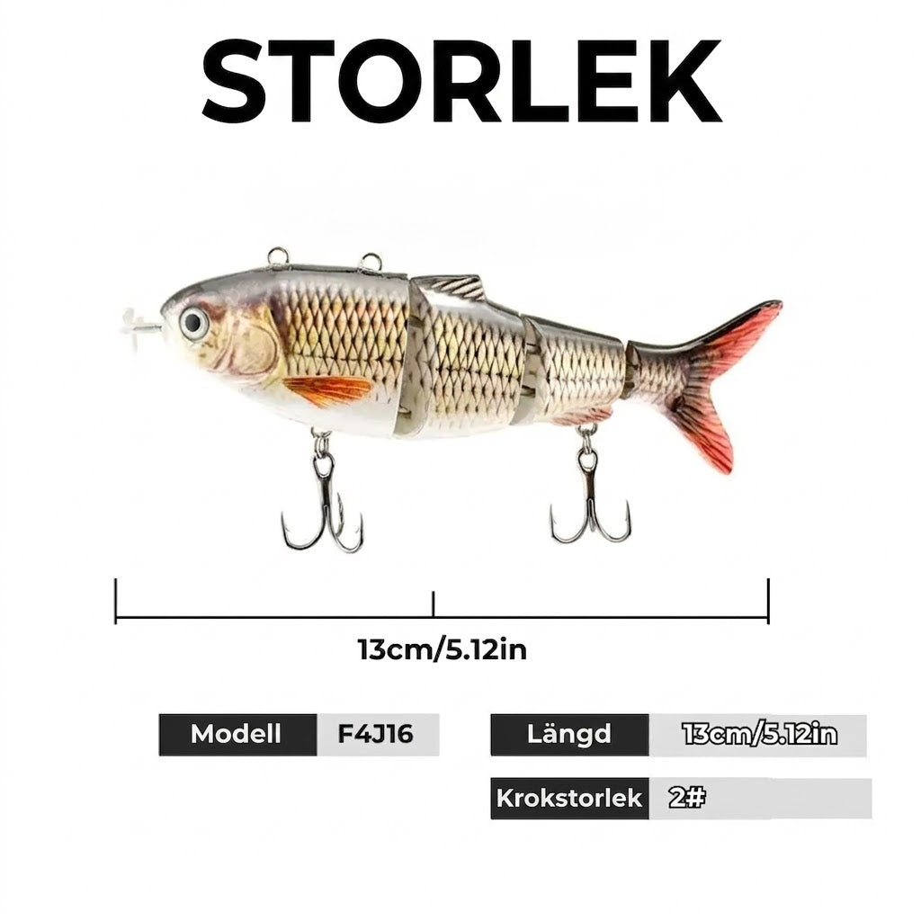 Flerledad bionisk swimbait