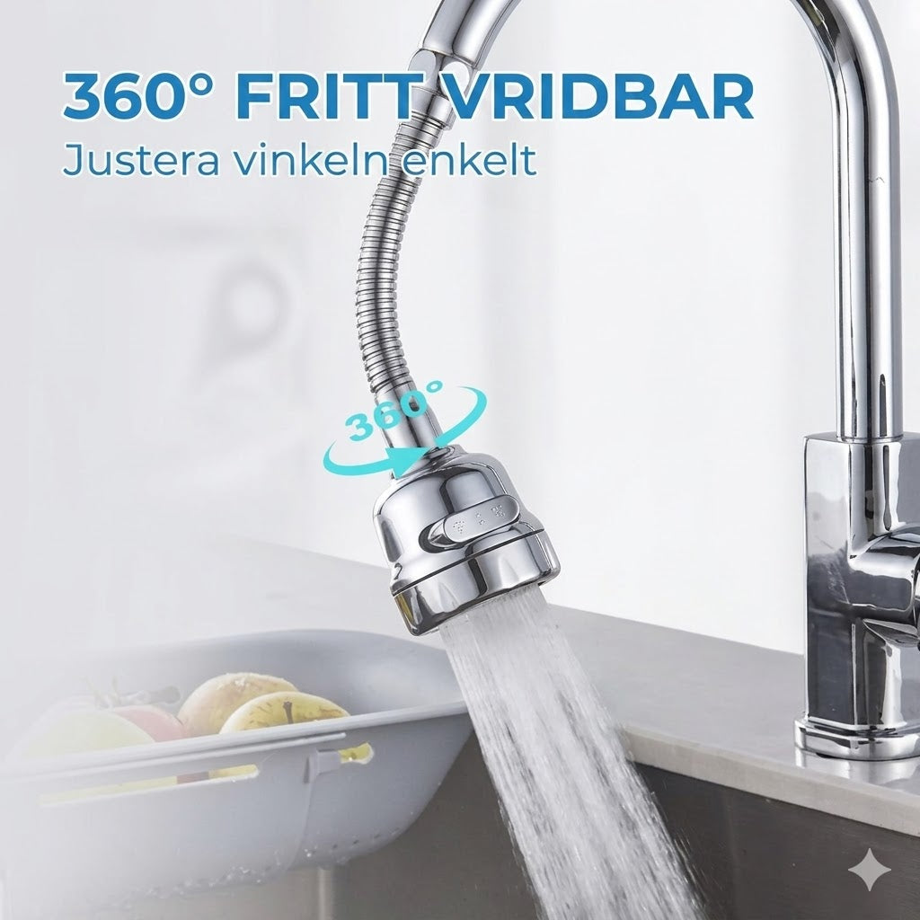 Munstycke till kökskran - vattenbesparande förlängningsrör