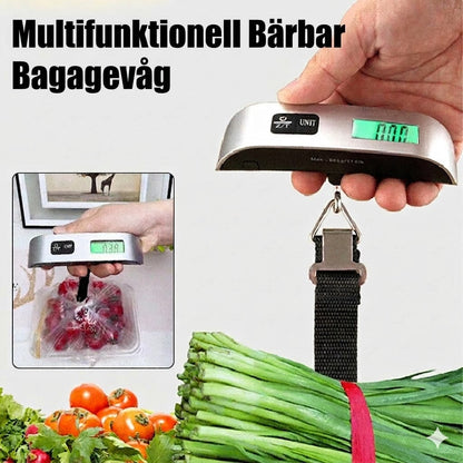 Bärbar bagagevåg med LCD-display