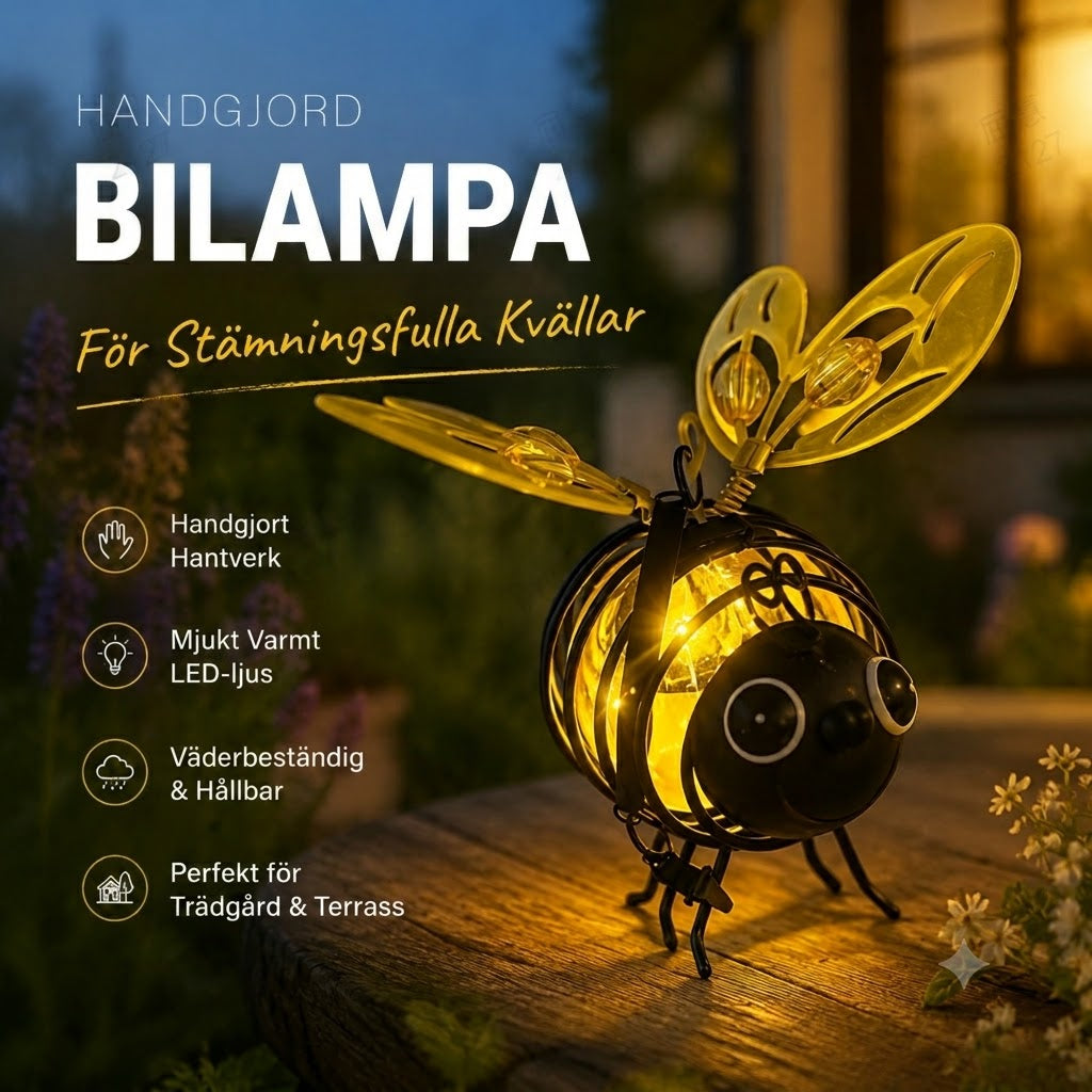 Biformad solcellshänglampa