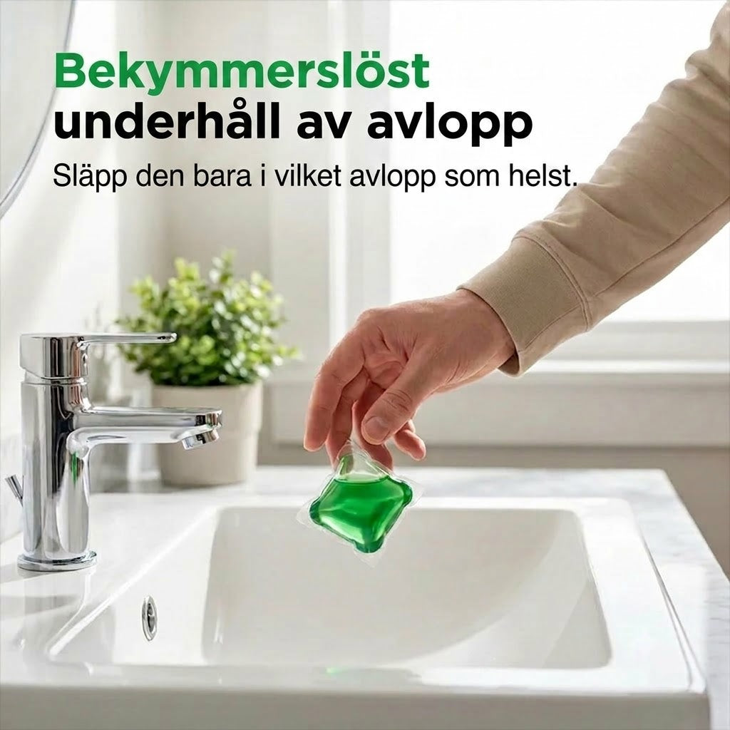 Avloppsrens- och luktborttagningstabletter