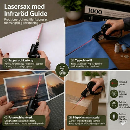 Infraröda lasersaxar — precision för sömnad och hantverk