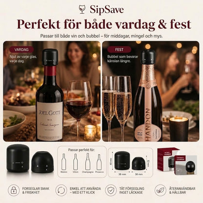 SipSave – Vin- och champagnepropp