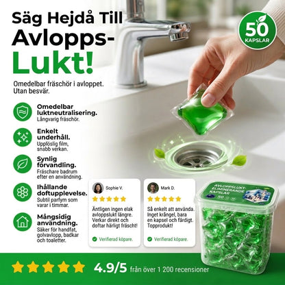 Avloppsrens- och luktborttagningstabletter