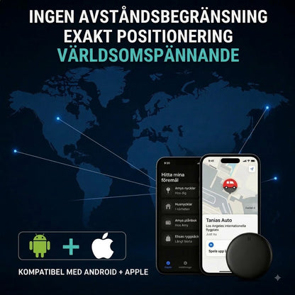 GP90 – Exakt GPS-spårare utan abonnemang (Android/iOS)
