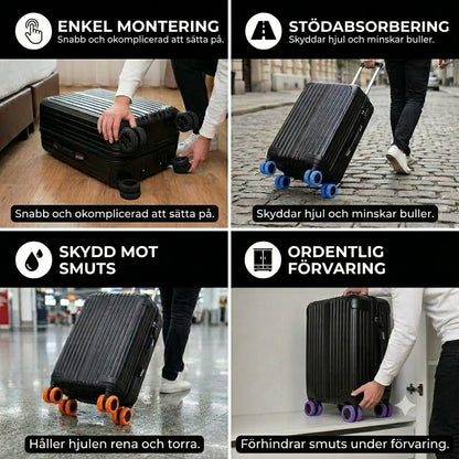 Hjulskydd för resväska
