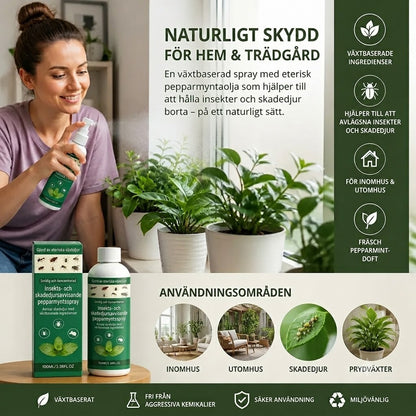 MOONSPRY Pepparmynta Insektsspray – Kan användas både inomhus och utomhus, ett insektsmedel lämpligt för sovrum och trädgårdar.