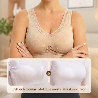 Bekväm formande bh utan knäppning – ren bomull