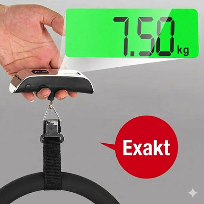Bärbar bagagevåg med LCD-display