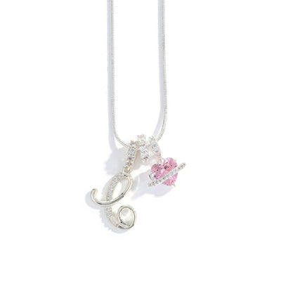 Elegant halsband med hjärtformat hänge