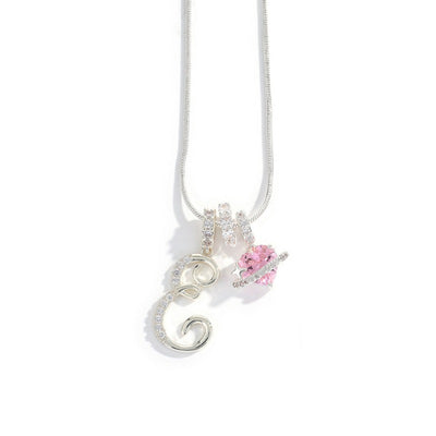 Elegant halsband med hjärtformat hänge